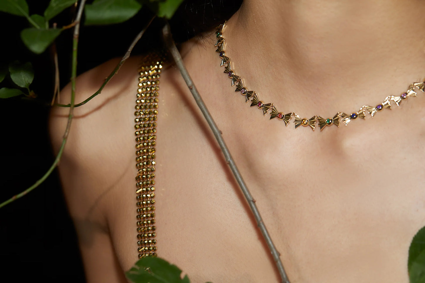 Rainbow Sapphire BonBon Necklace