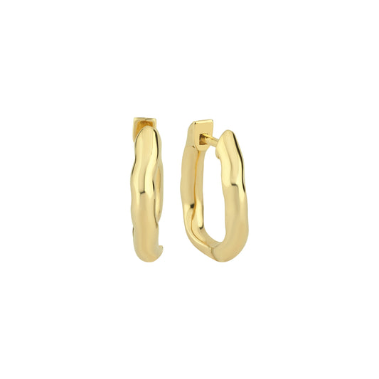 Small Rebellion Hoop in Gold (Single)