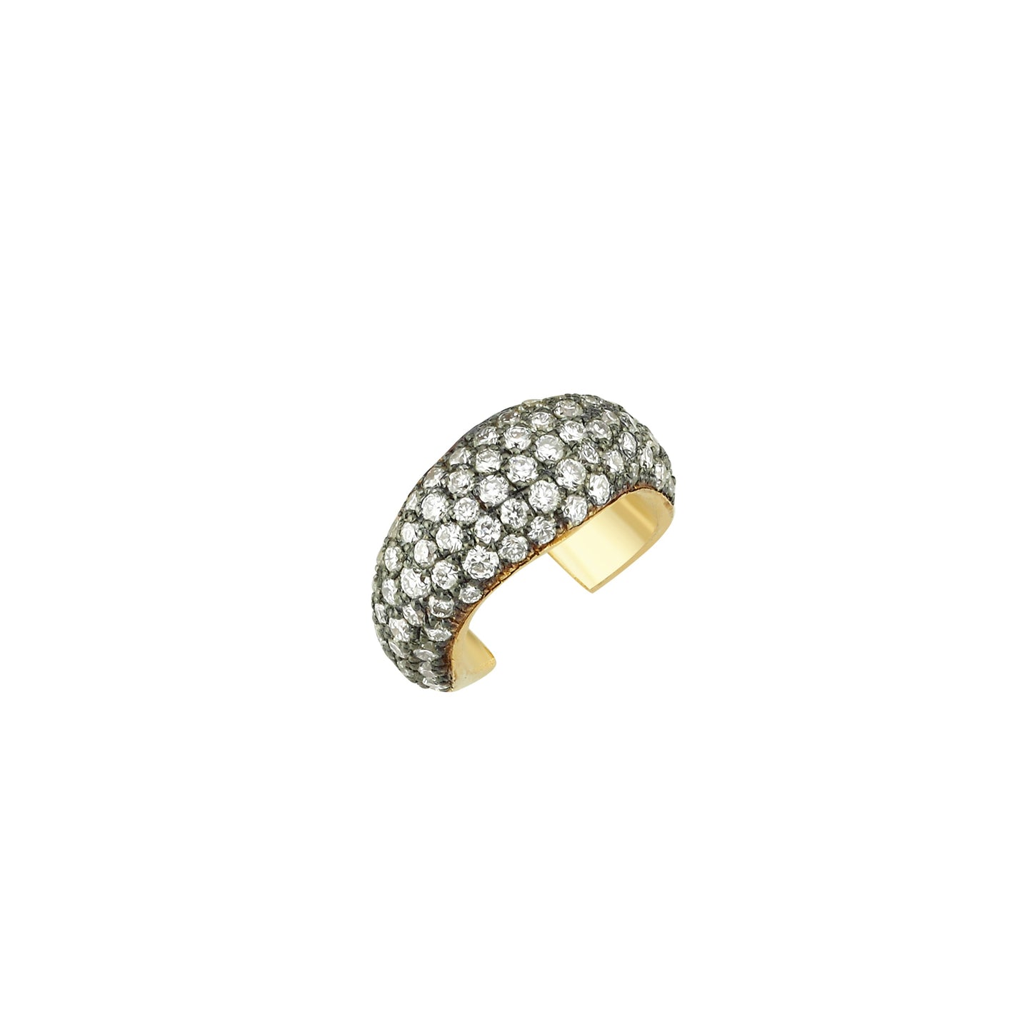 Rebellion Bold Earcuff with Pave Diamonds