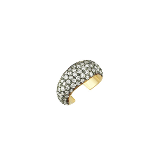 Rebellion Bold Earcuff with Pave Diamonds