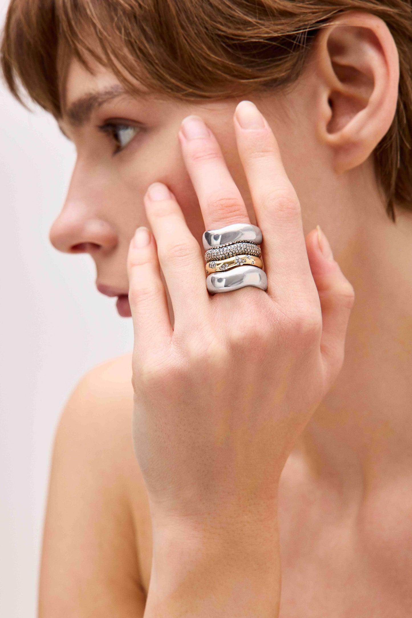Rebellion Ring in 925k Sterling Silver