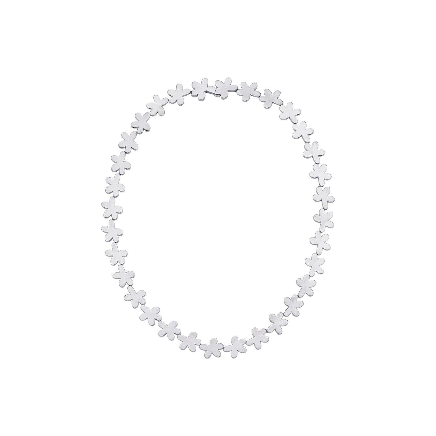 Flower Necklace 925k Sterling Silver