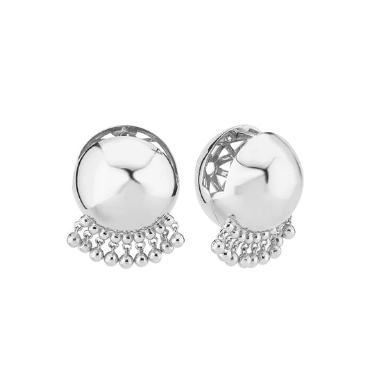 Gypsy Ball Earrings in 925k Sterling Silver (Pair)