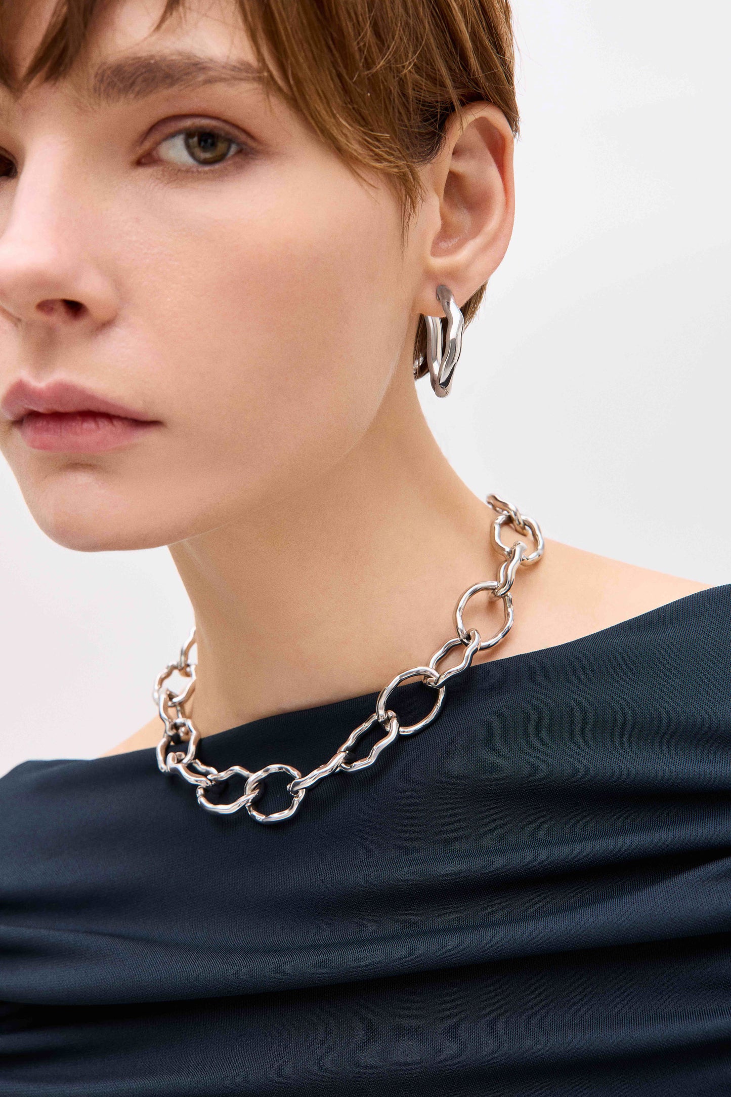 Rebel Necklace in 925k Sterling Silver & 14k Gold (Micron) Plated