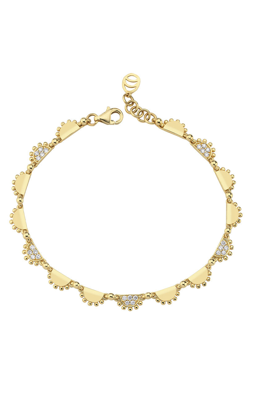Gypsy Bracelet in Gold & Diamonds