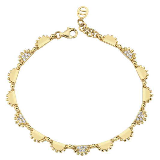 Gypsy Bracelet in Gold & Diamonds