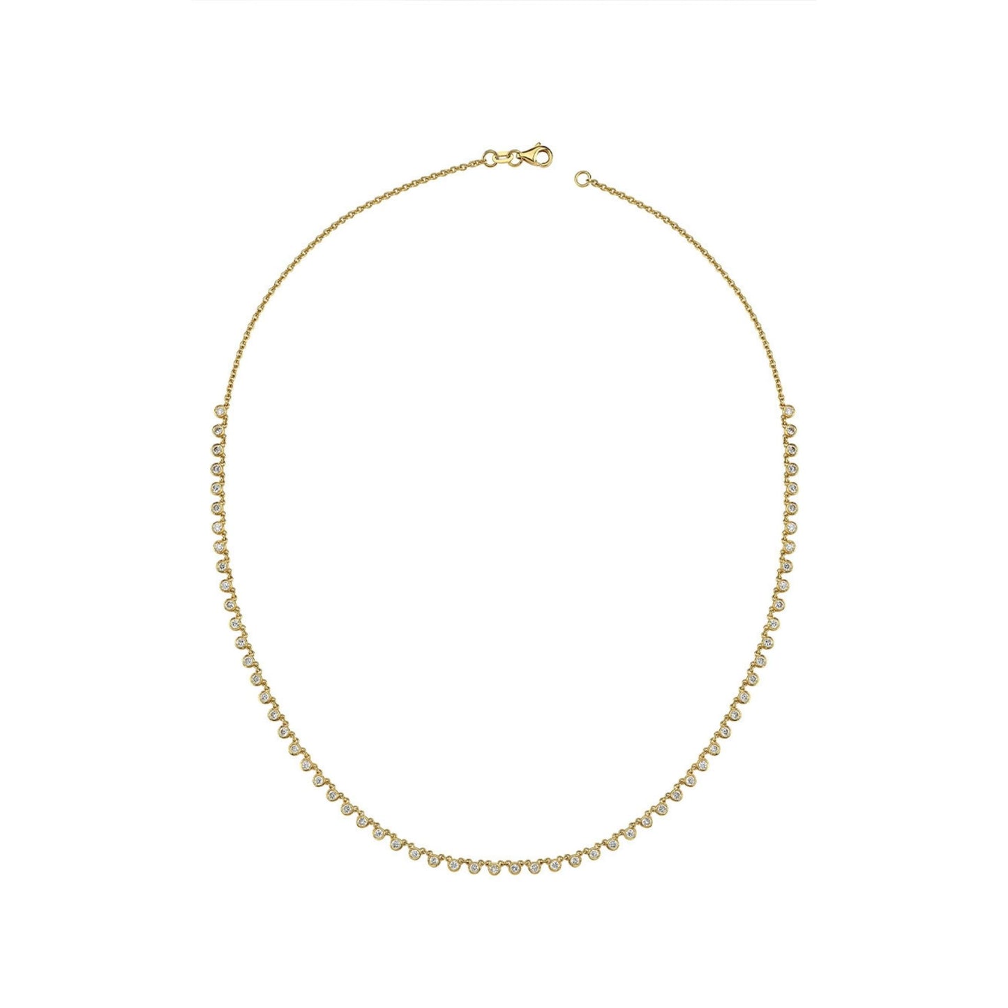 Dangling Diamond Chain Necklace