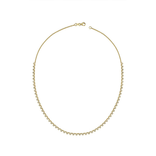 Dangling Diamond Chain Necklace