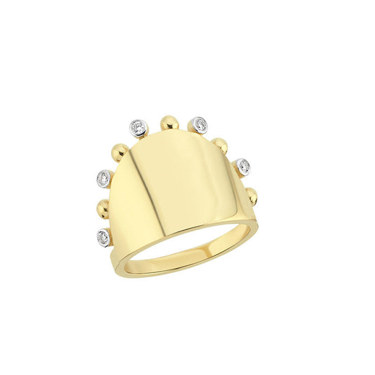 Gypsy Ring in Gold & Diamonds