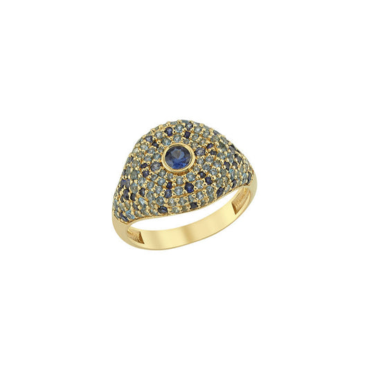 Sapphire Pave BonBon Ring