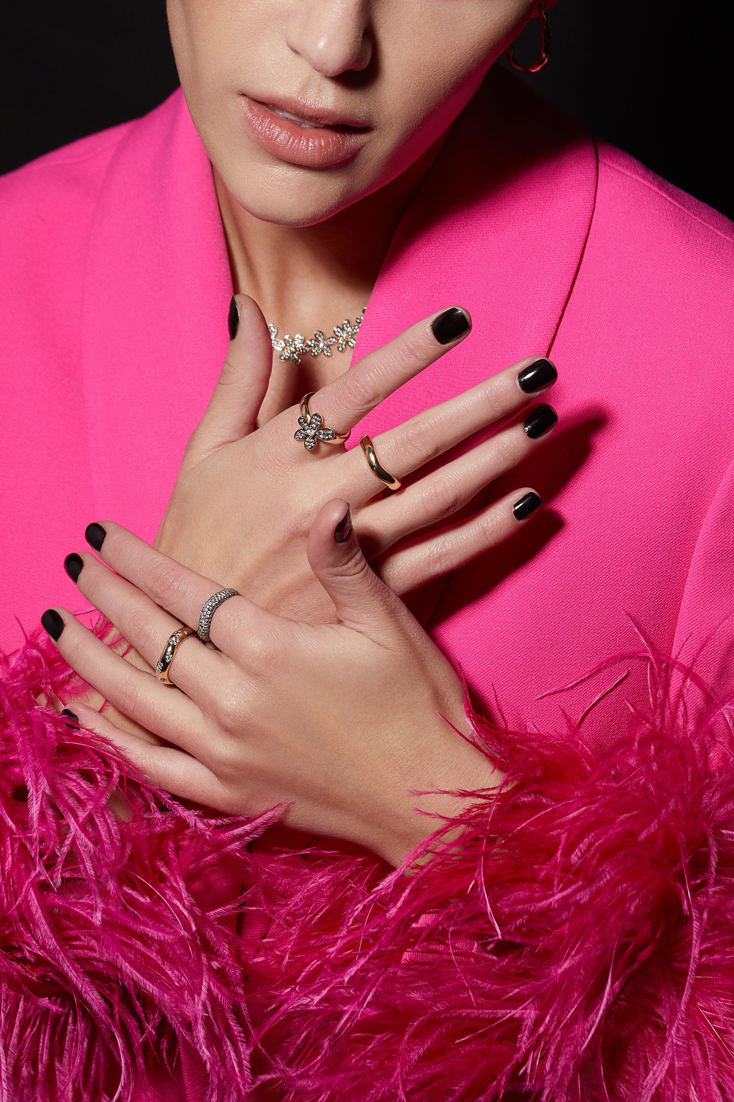 Rebellion Ring with Partial Diamonds