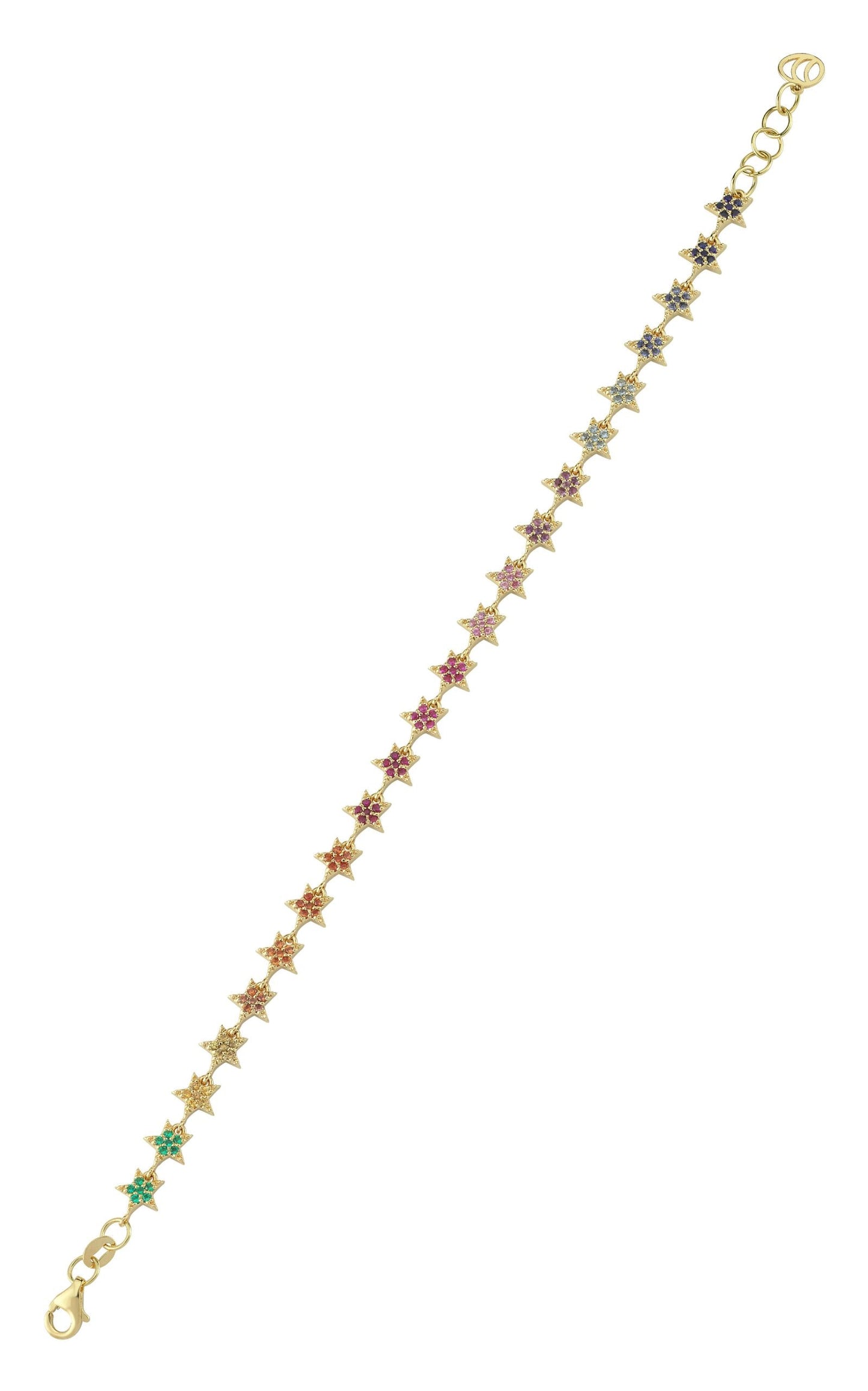 Milky Way Bracelet with Rainbow Sapphires
