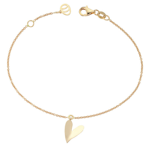 Heart Bracelet in Gold