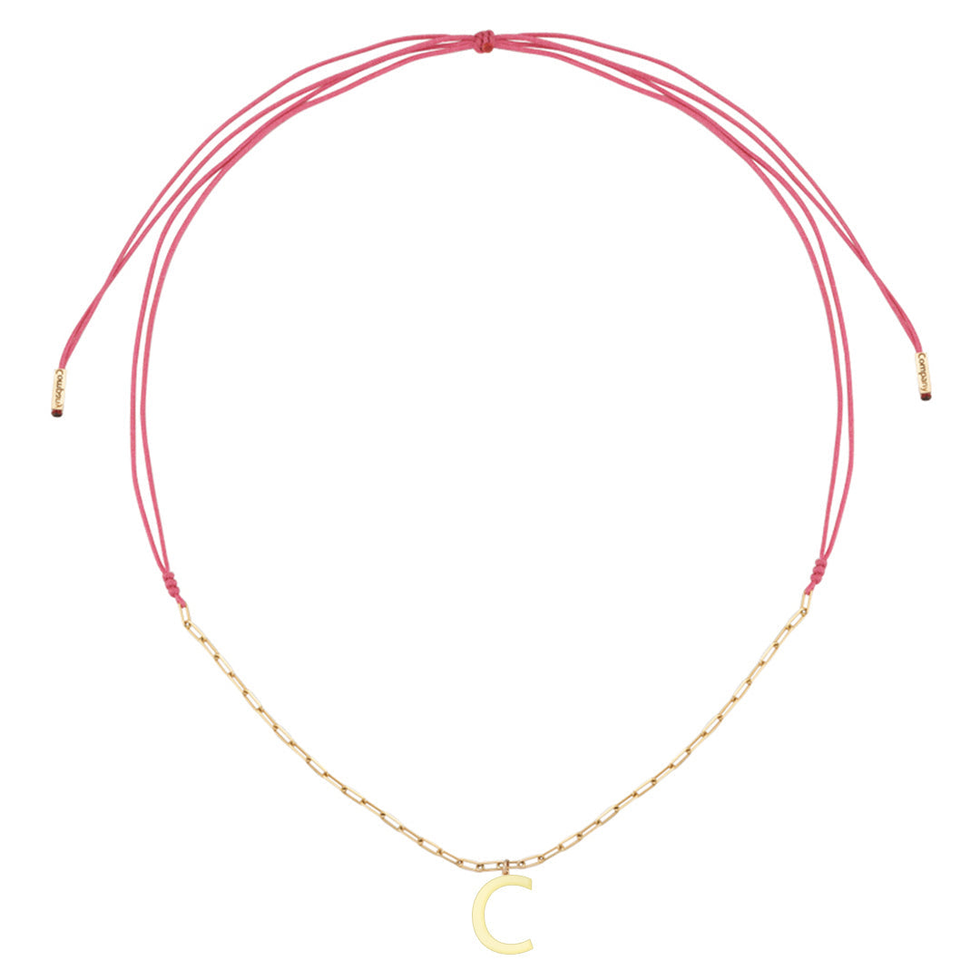Charm Necklace Letter C