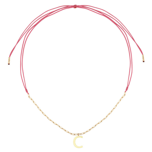 Charm Necklace Letter C