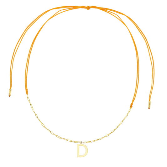 Charm Necklace Letter D