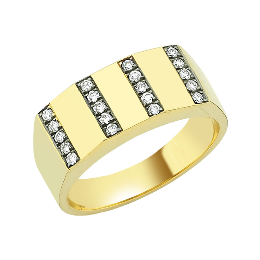 Geometric Ring Medium with Diamonds