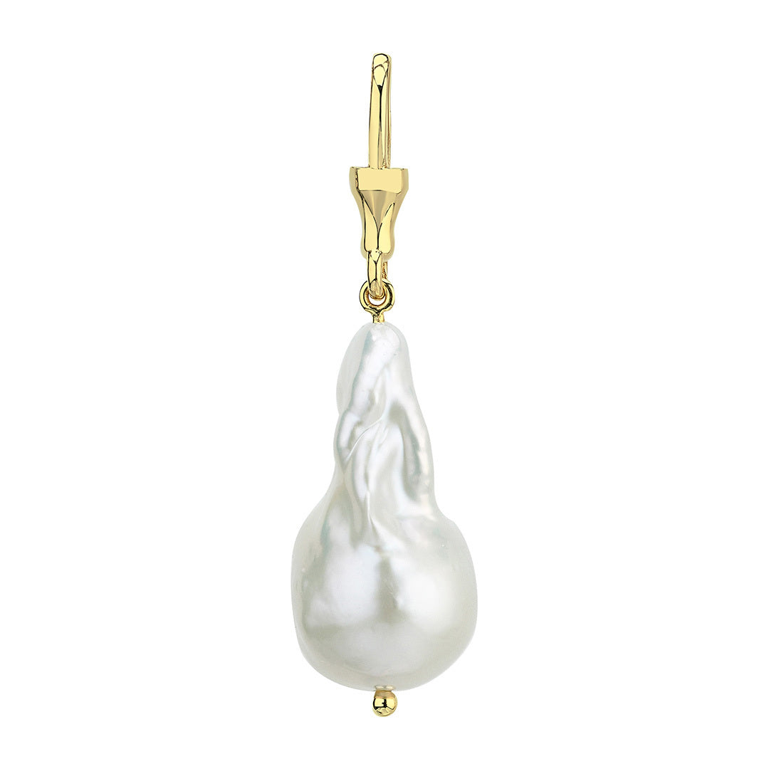 Large Baroque Pearl Hook Pendant