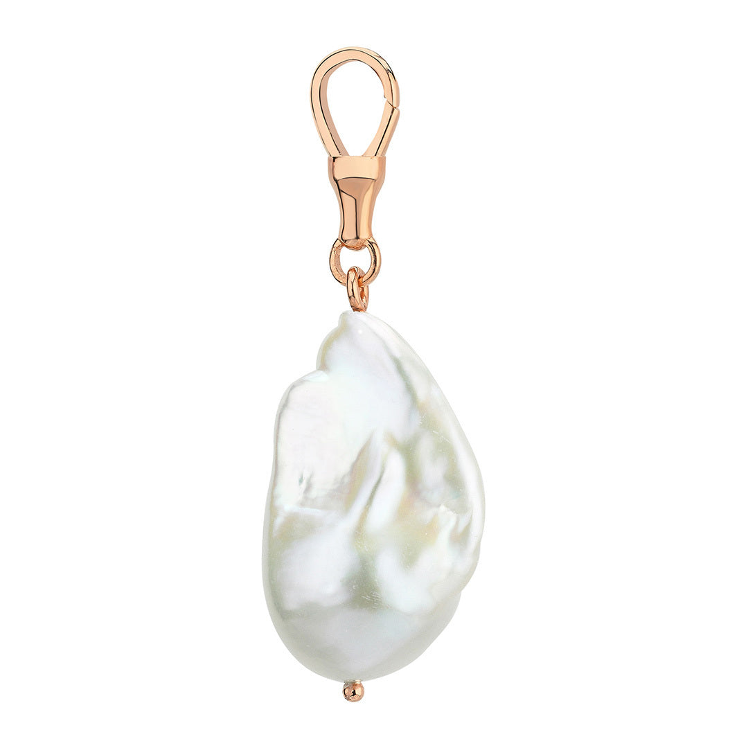 Large Baroque Pearl Hook Pendant