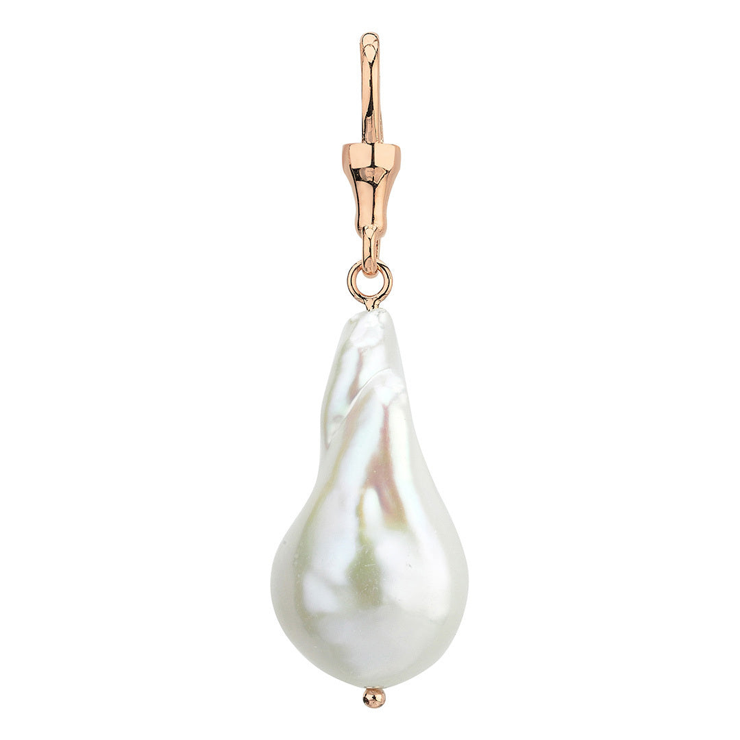 Large Baroque Pearl Hook Pendant