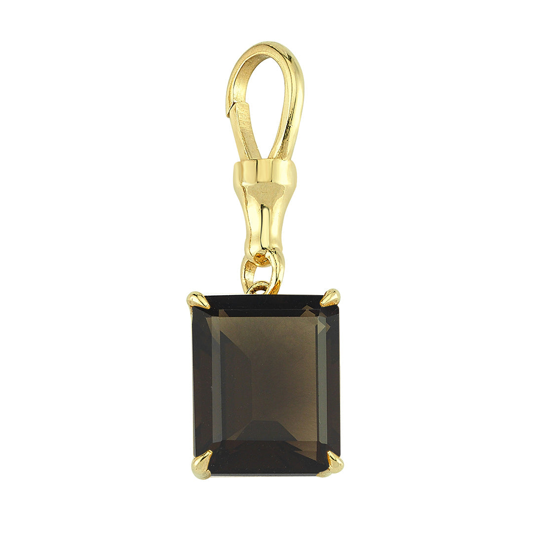 SMOKY QUARTZ STONE NECKLACE WITH HOOK