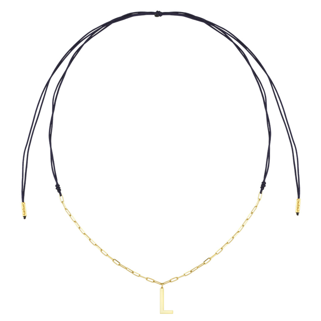 Charm Necklace Letter L