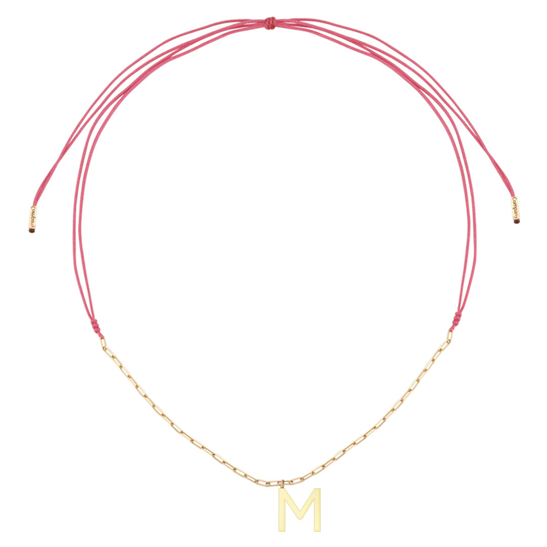 Charm Necklace Letter M