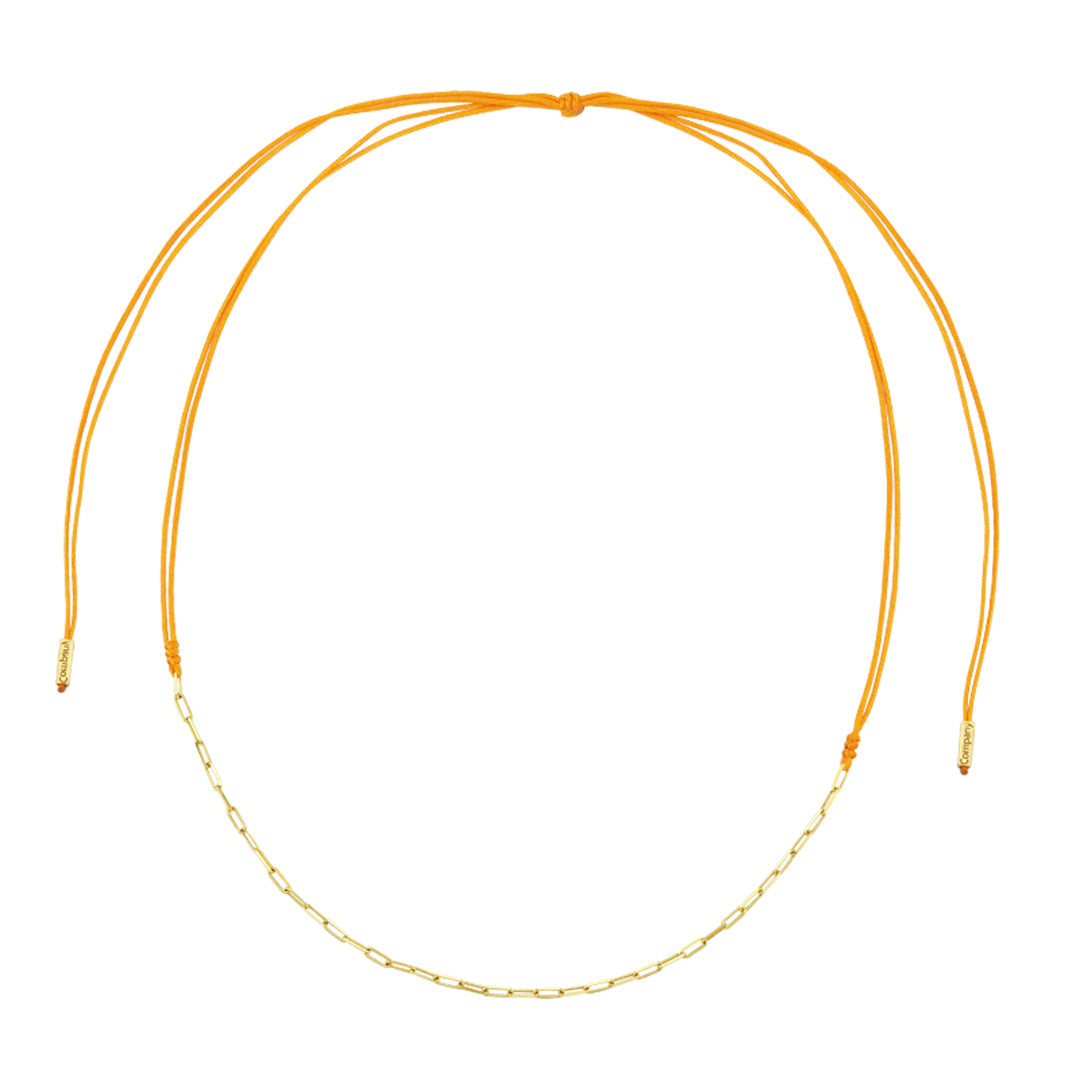 STRING AND CHAIN NECKLACE