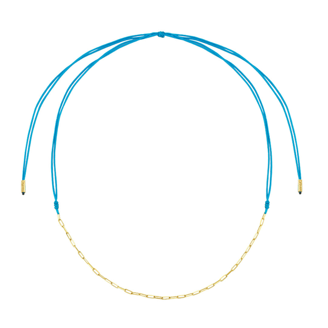STRING AND CHAIN NECKLACE