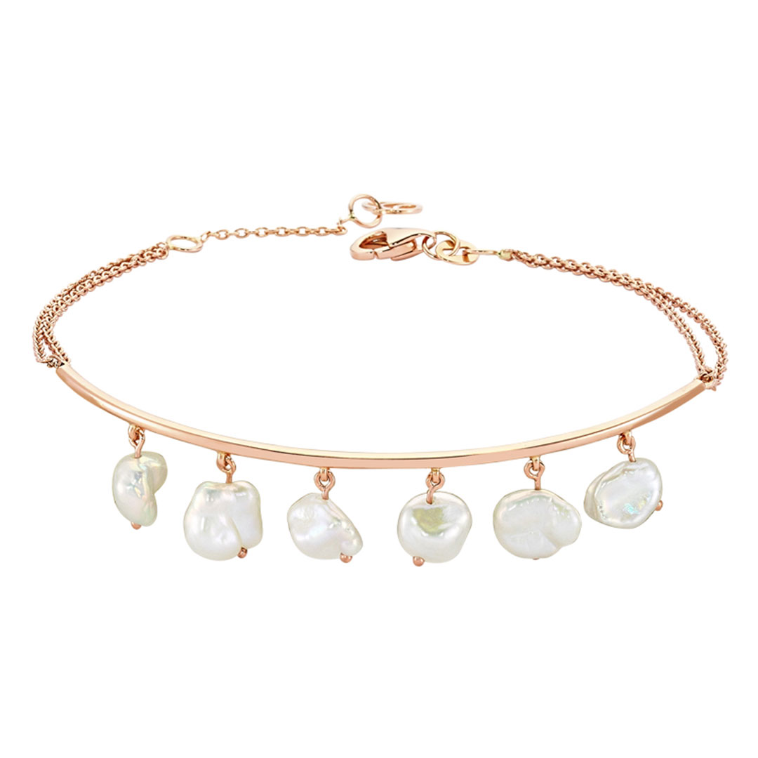 Pearl Bracelet Half Bangle