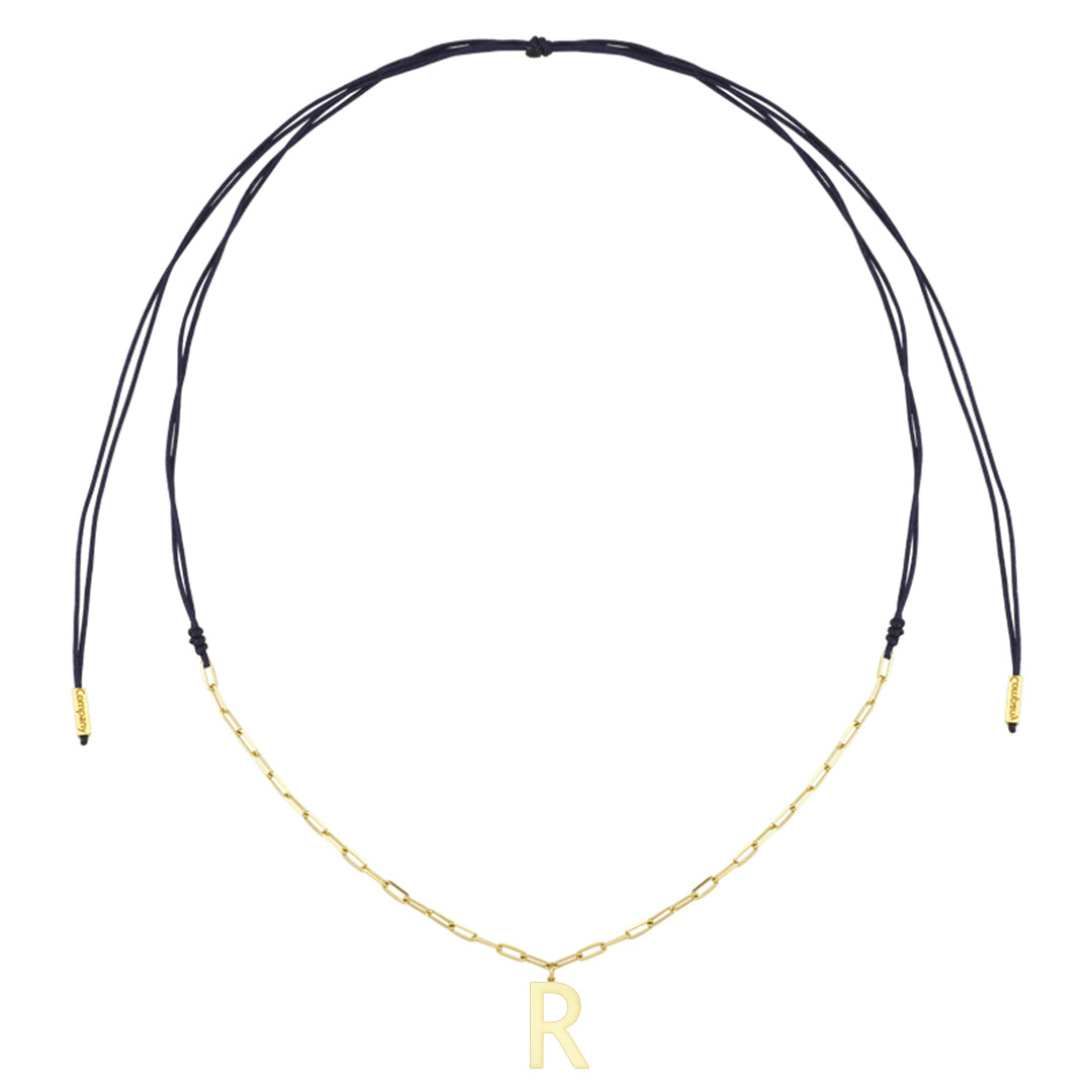 Charm Necklace Letter R