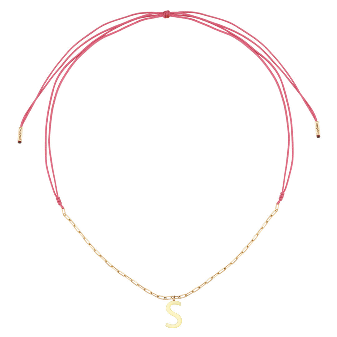 Charm Necklace Letter S