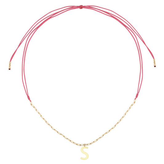 Charm Necklace Letter S
