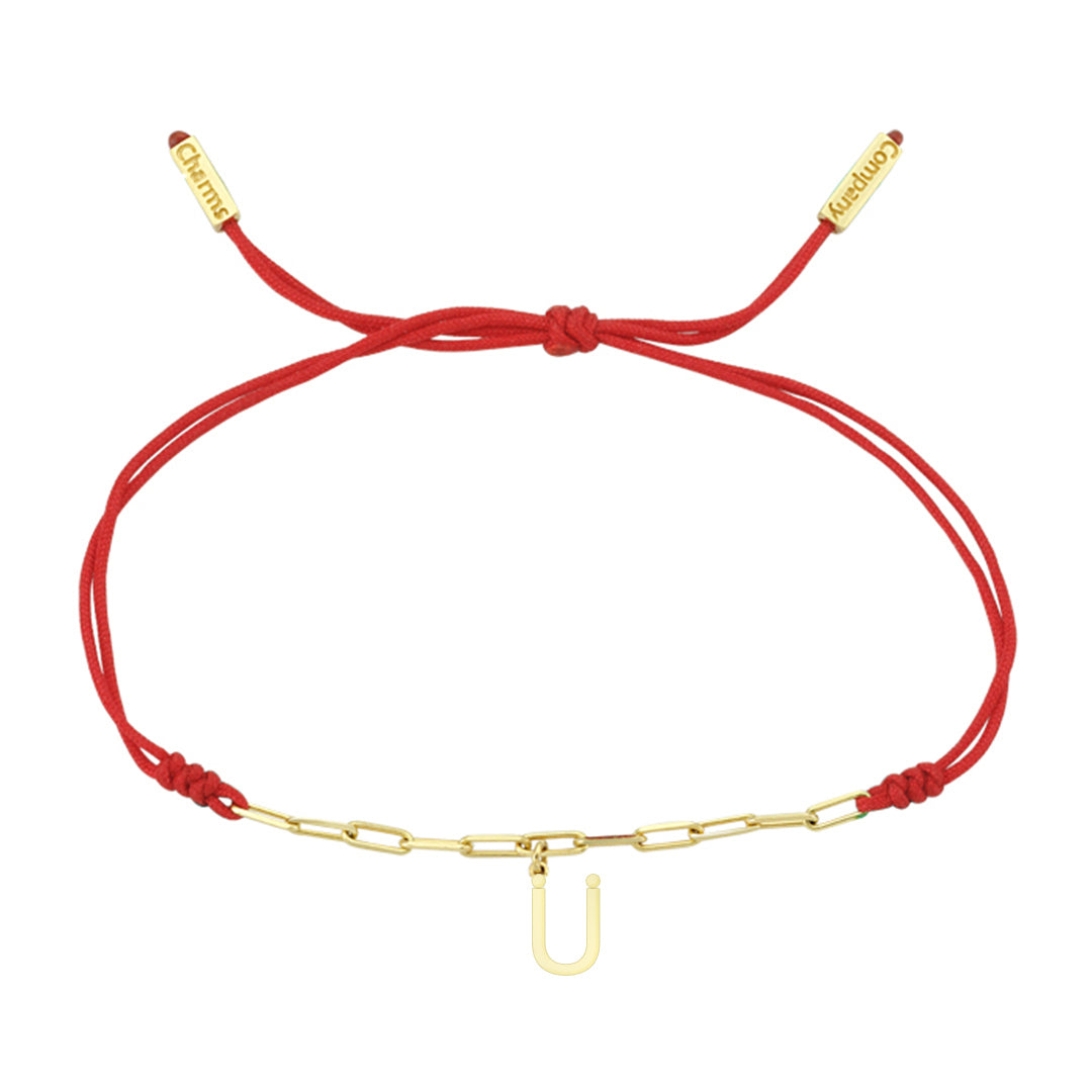 Charm Bracelet Letter Ü