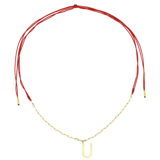 Charm Necklace Letter Ü