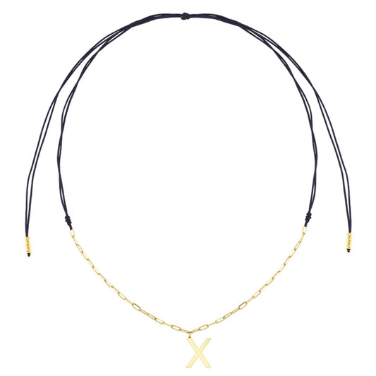 Charm Necklace Letter X
