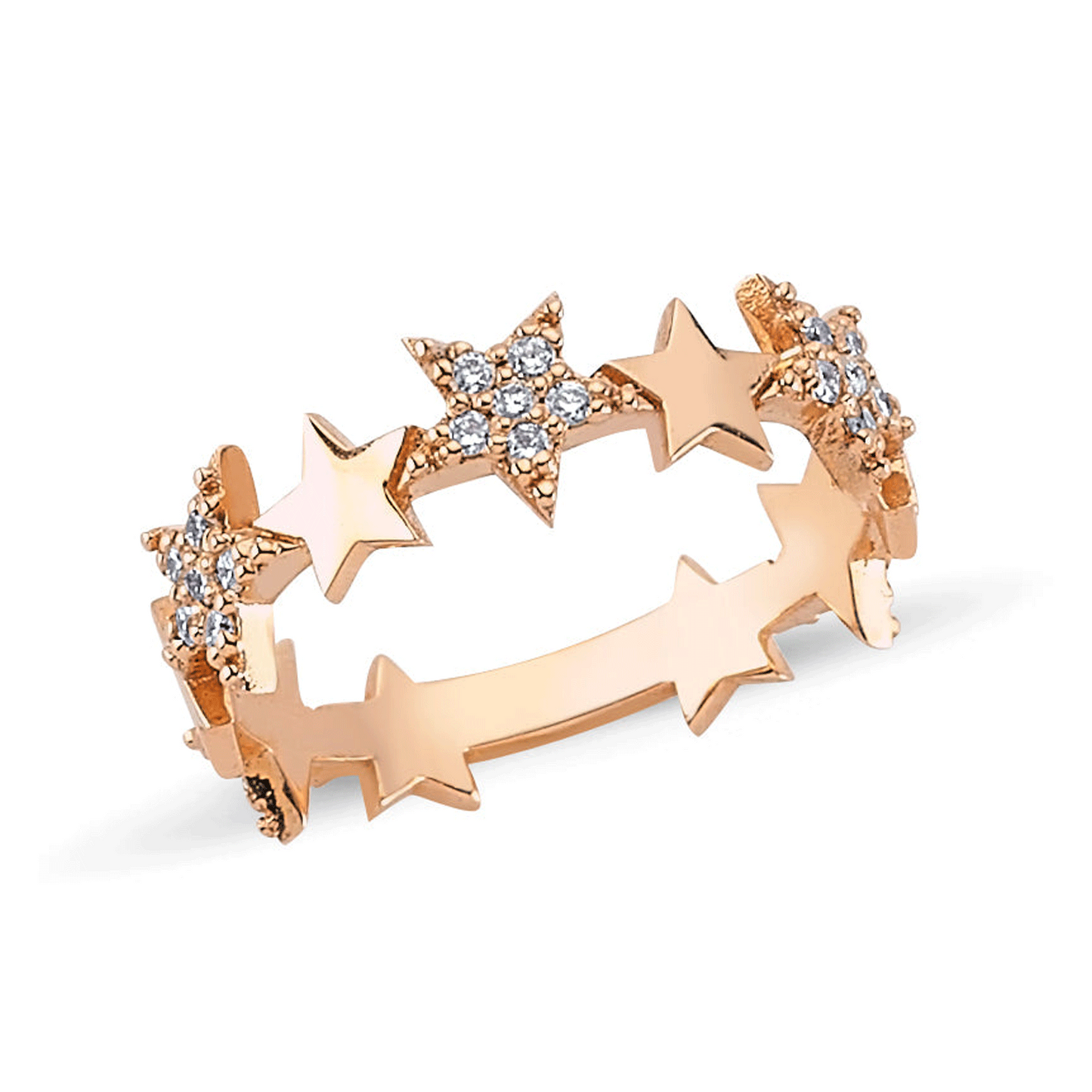 Gold And Diamond Milky Way Ring
