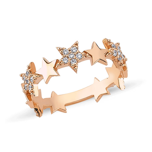 Gold And Diamond Milky Way Ring