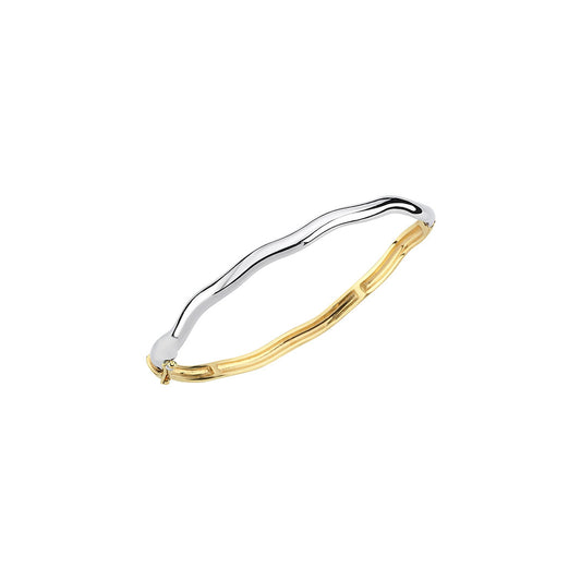 Rebellion Bangle in 2 Tone Gold