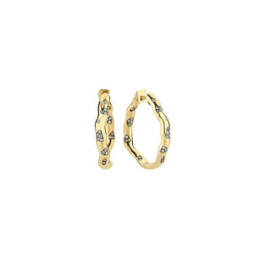 Rebellion Hoops with Partial Diamonds (Price for pair)