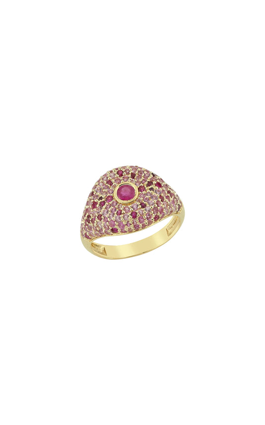 Ruby Pave BonBon Ring