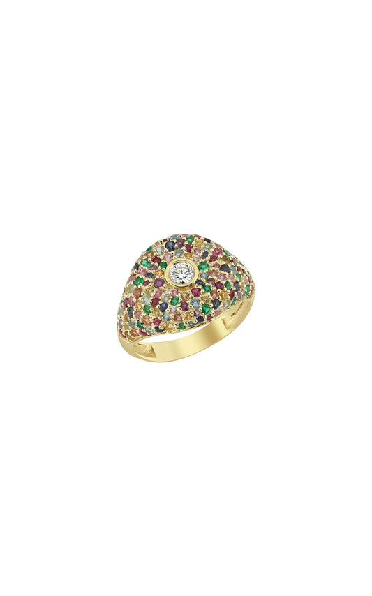 Ruby Pave BonBon Ring