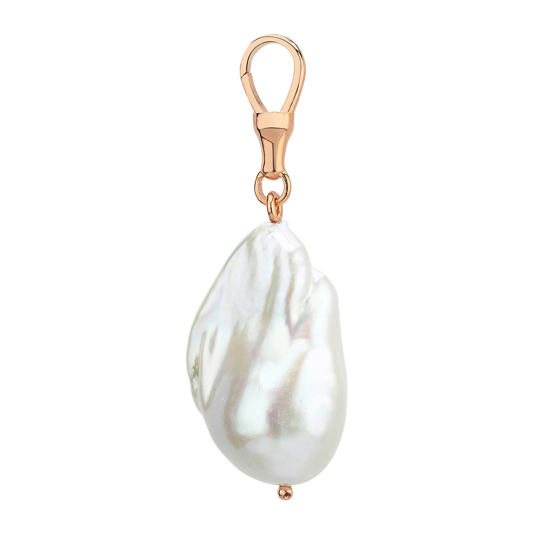 Large Baroque Pearl Hook Pendant
