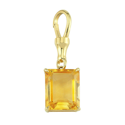CITRINE STONE NECKLACE WITH HOOK