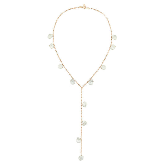 Y Chain Pearl Necklace