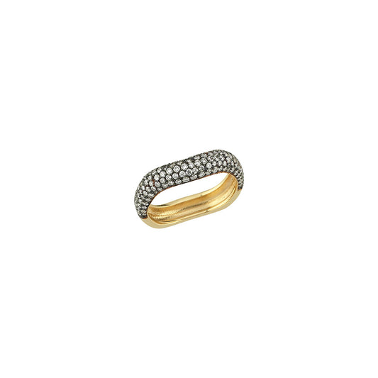 Rebellion Ring with Pave Diamonds