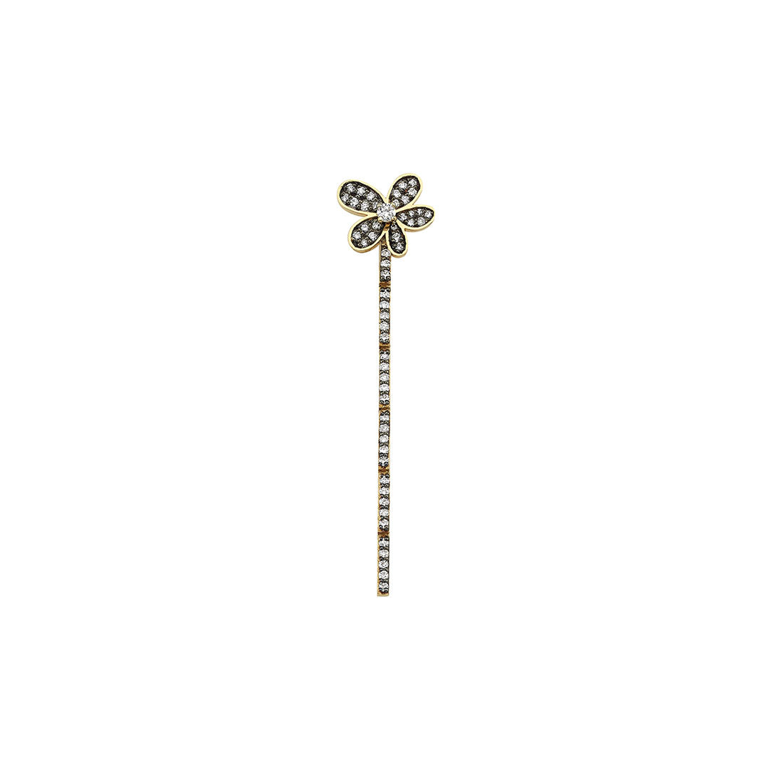 Diamond Flower Stud in 3 Pieces